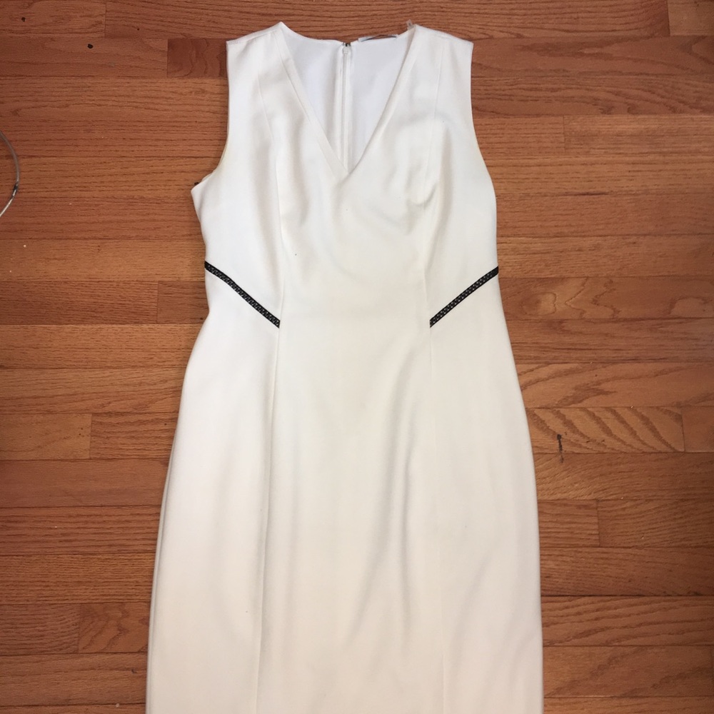 White Tahari dress